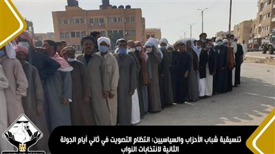 تنسيقية شباب الأحزاب والسياسيين: انتظام التصويت في ثاني أيام الجولة الثانية لانتخابات النواب