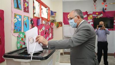 وزير الري يدلى بصوته.. ويدعوا المواطنين للمشاركة فى الانتخابات البرلمانية 